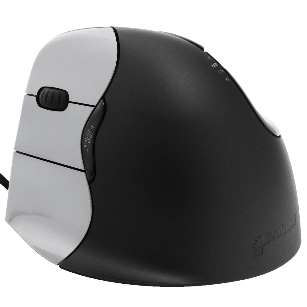 Evoluent VM4L ergonomisk vertikal USB-mus för vänsterhänta
