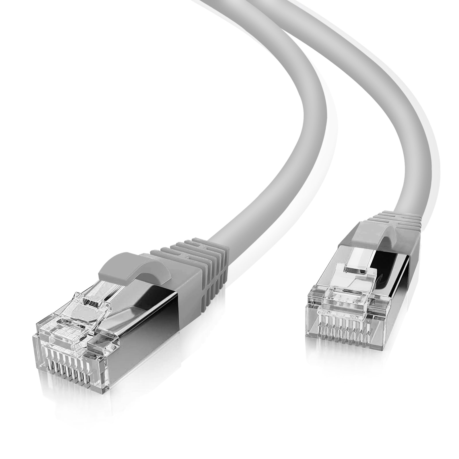 Helos patchkabel Cat 5e SF/UTP RJ45 grå 10 m AWG26