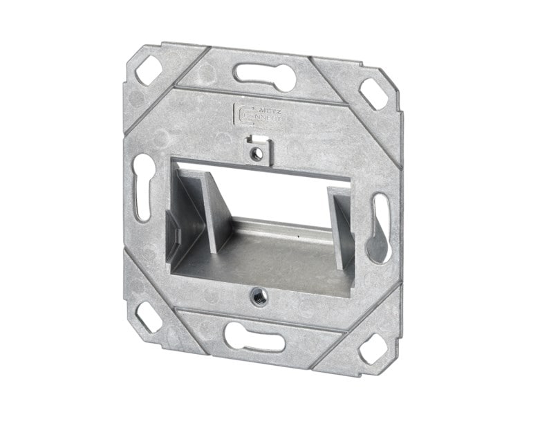 METZ CONNECT Keystone anslutningsdosa för infällnad UP0, 2-port (obestyckad)