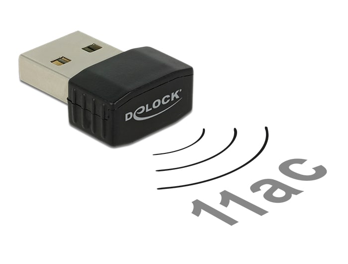 Delock WLAN USB 2.0-stick Nano Dualband 2,4/5 GHz WLAN AC 433