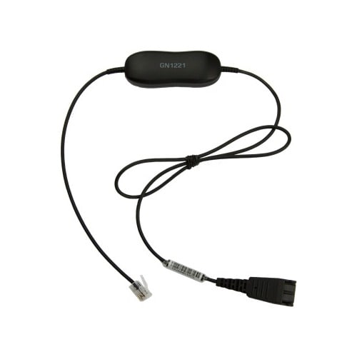 Jabra Smart Cord QD till RJ9, slät kabel 0,8 m
