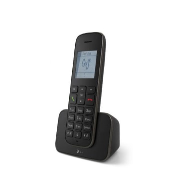 Telekom Sinus 207 trådlös DECT-telefon – svart