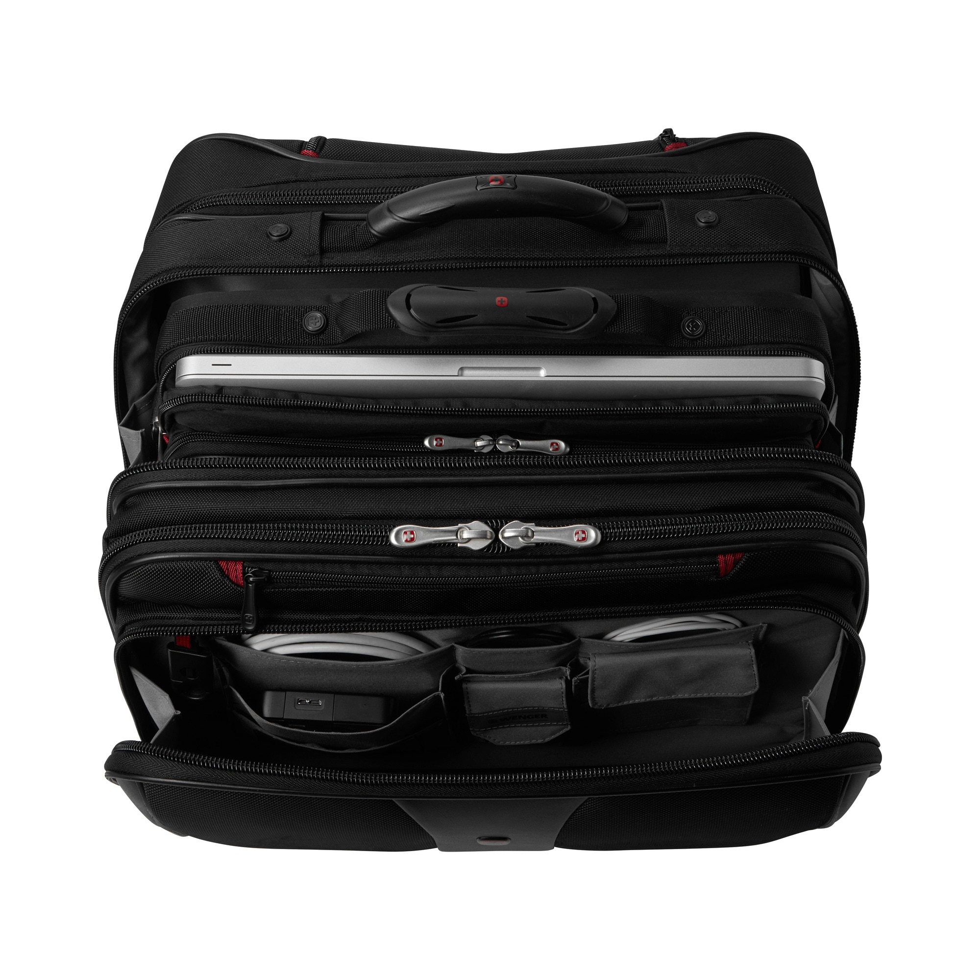 Wenger Patriot 2-delat business-set med Comp-U-Roller – svart