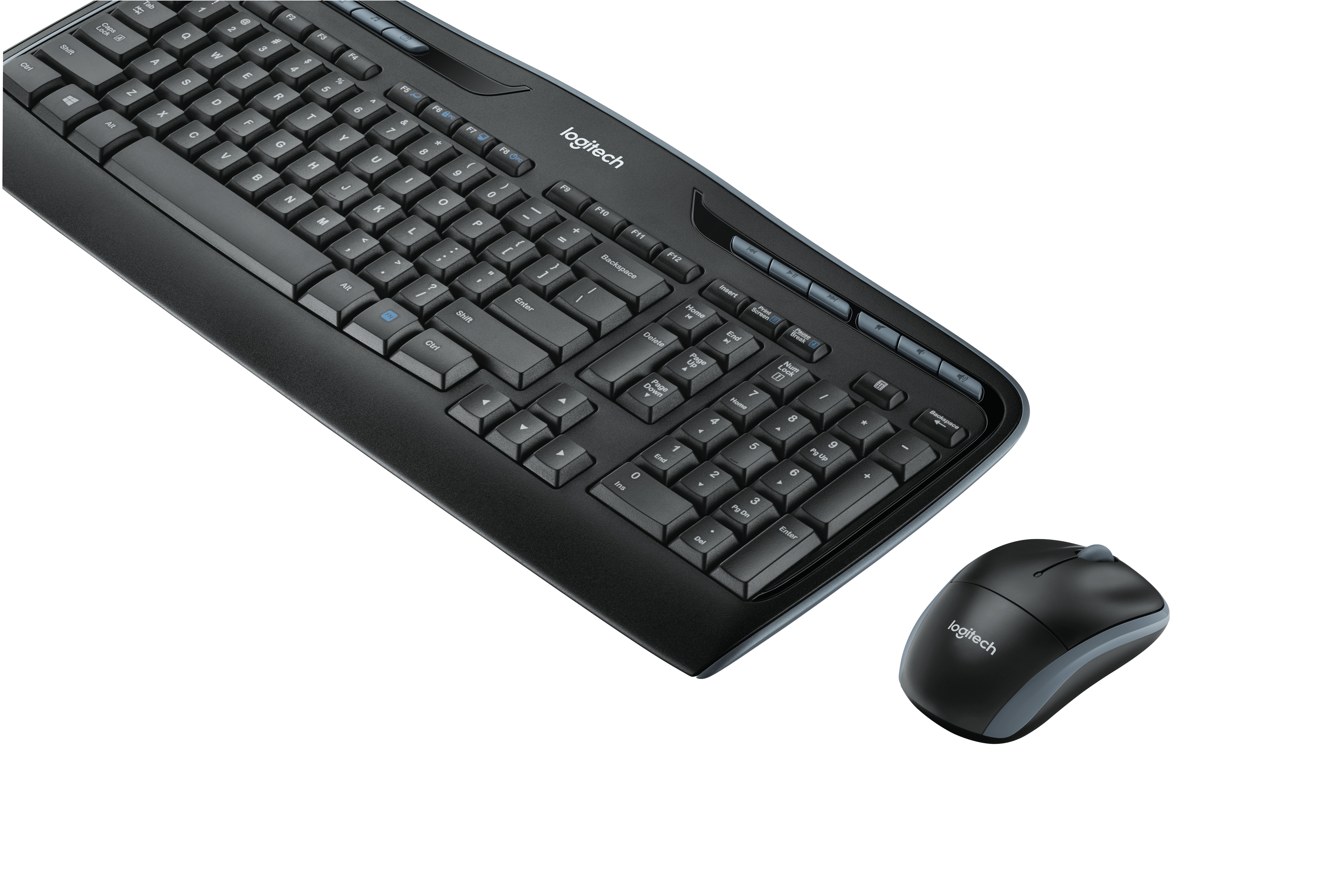Logitech MK330 – trådlöst tangentbord och mus (DE), svart
