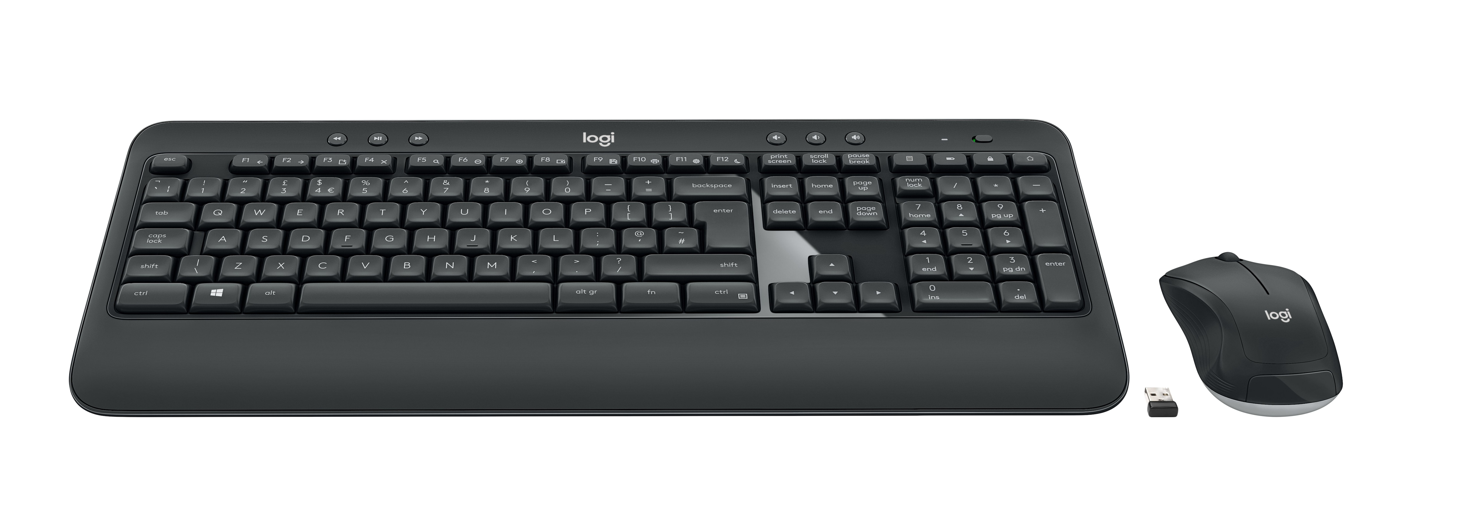 Logitech MK540 Advanced set – tangentbord och mus – trådlöst (DE) – svart
