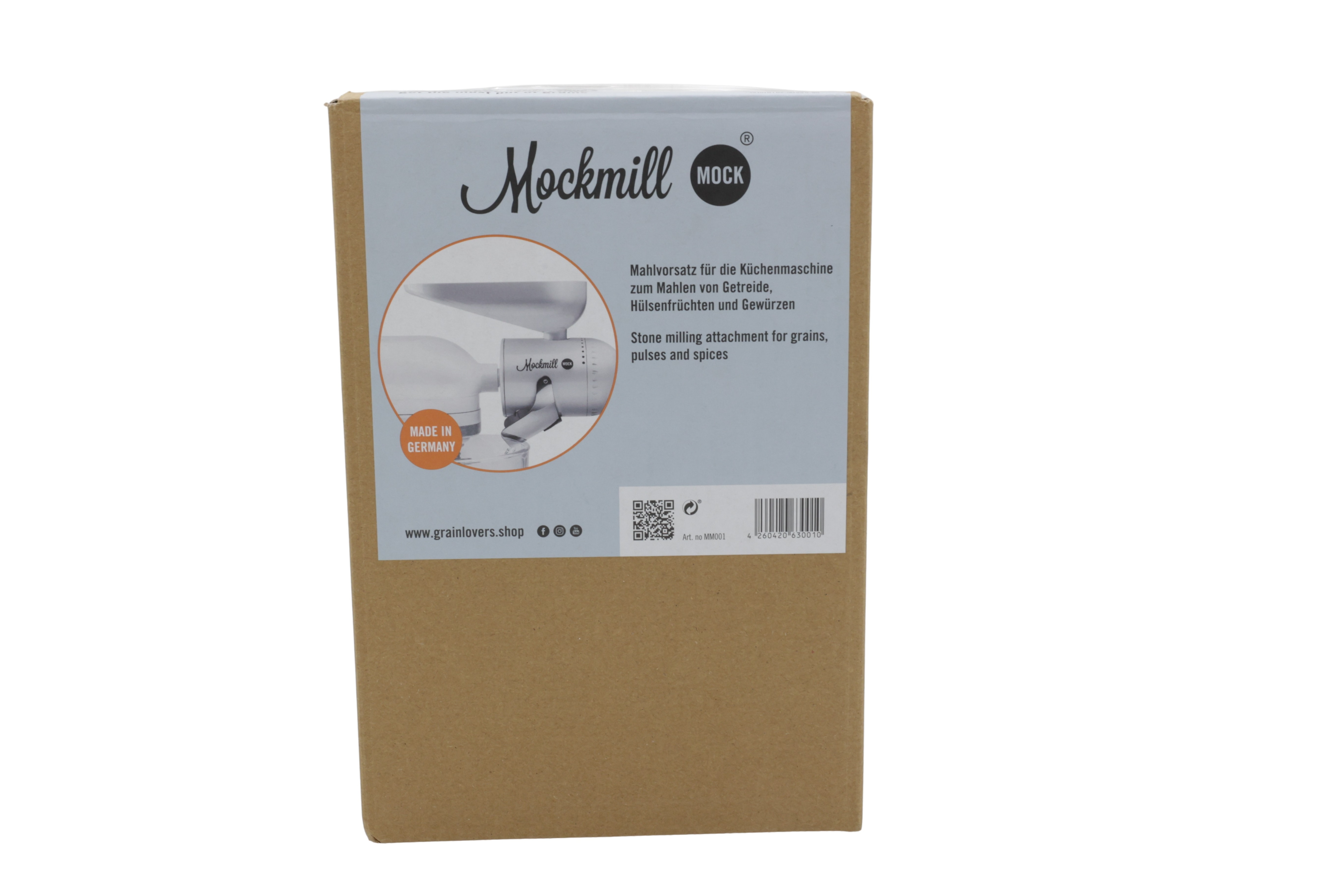Mockmill 001 kornkværn-tilbehør til KitchenAid med keramiske kværnsten
