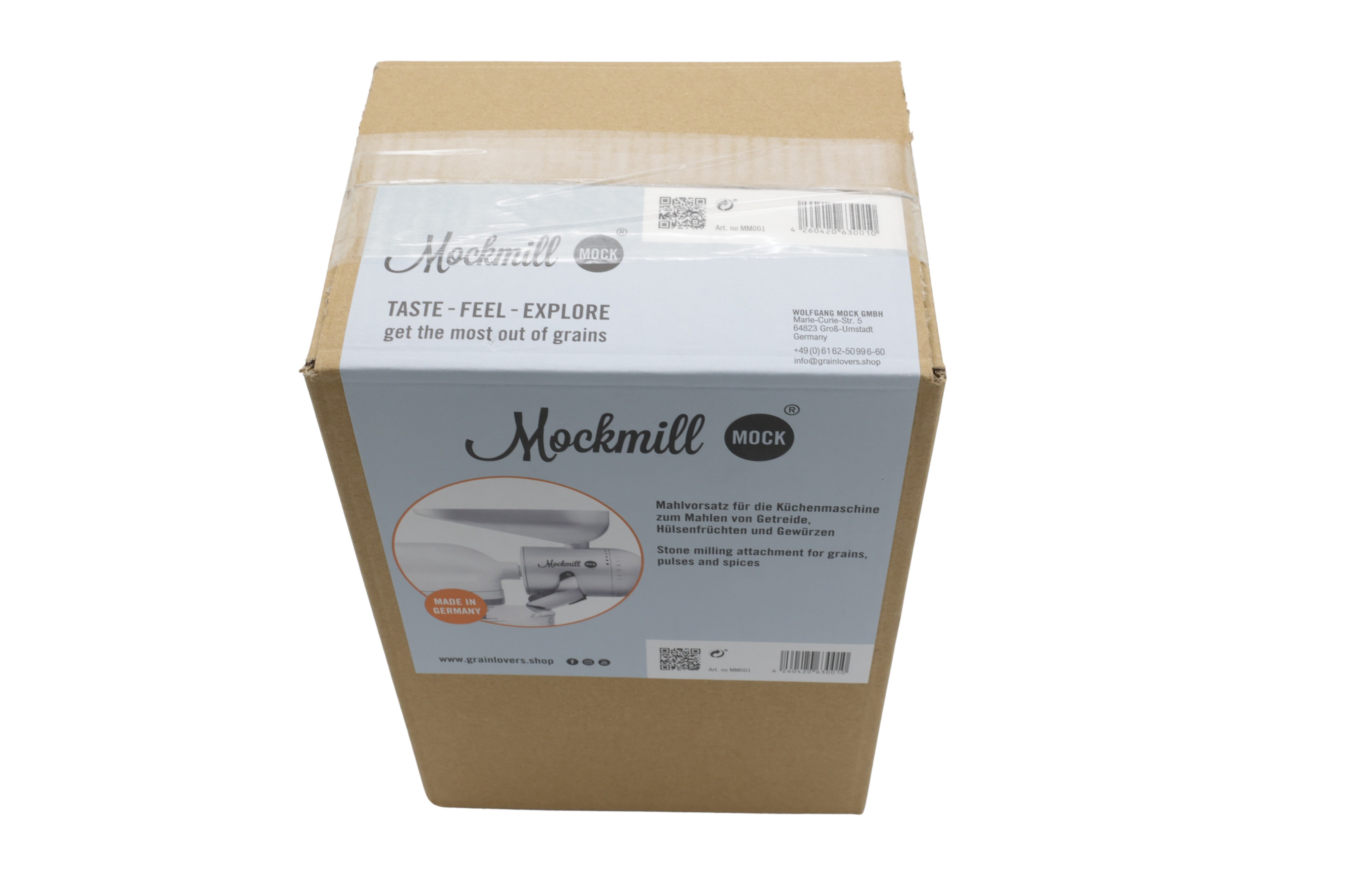 Mockmill 001 kornkværn-tilbehør til KitchenAid med keramiske kværnsten