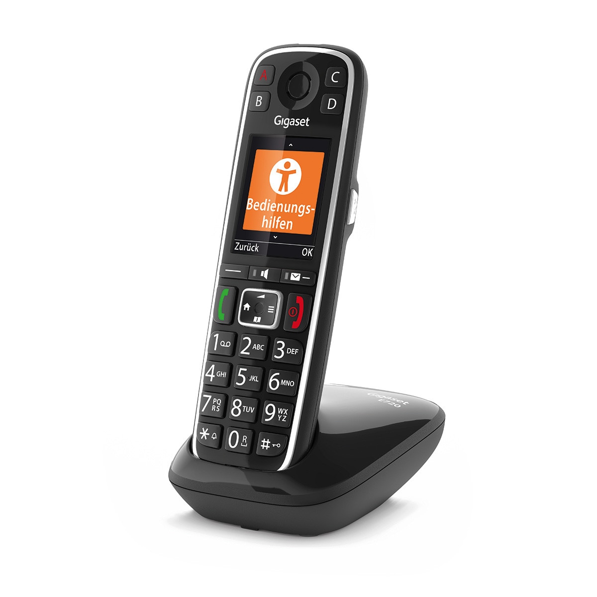 Gigaset E720 trådlös telefon – svart