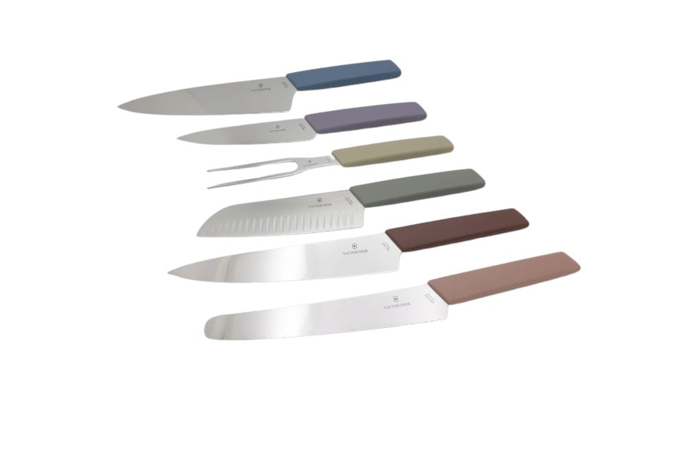 Victorinox V-6.71 86.66 Swiss Modern knivblok, 6-delt, bøgetræ