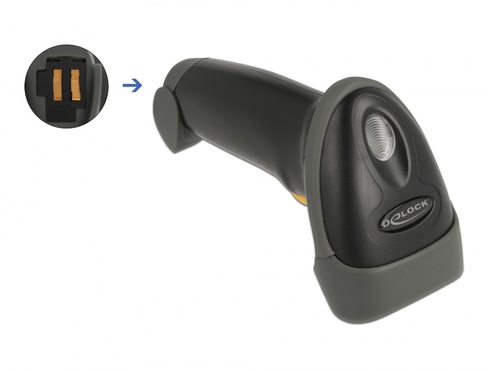 Delock 2,4 GHz streckkodsläsare 1D/2D med laddstation