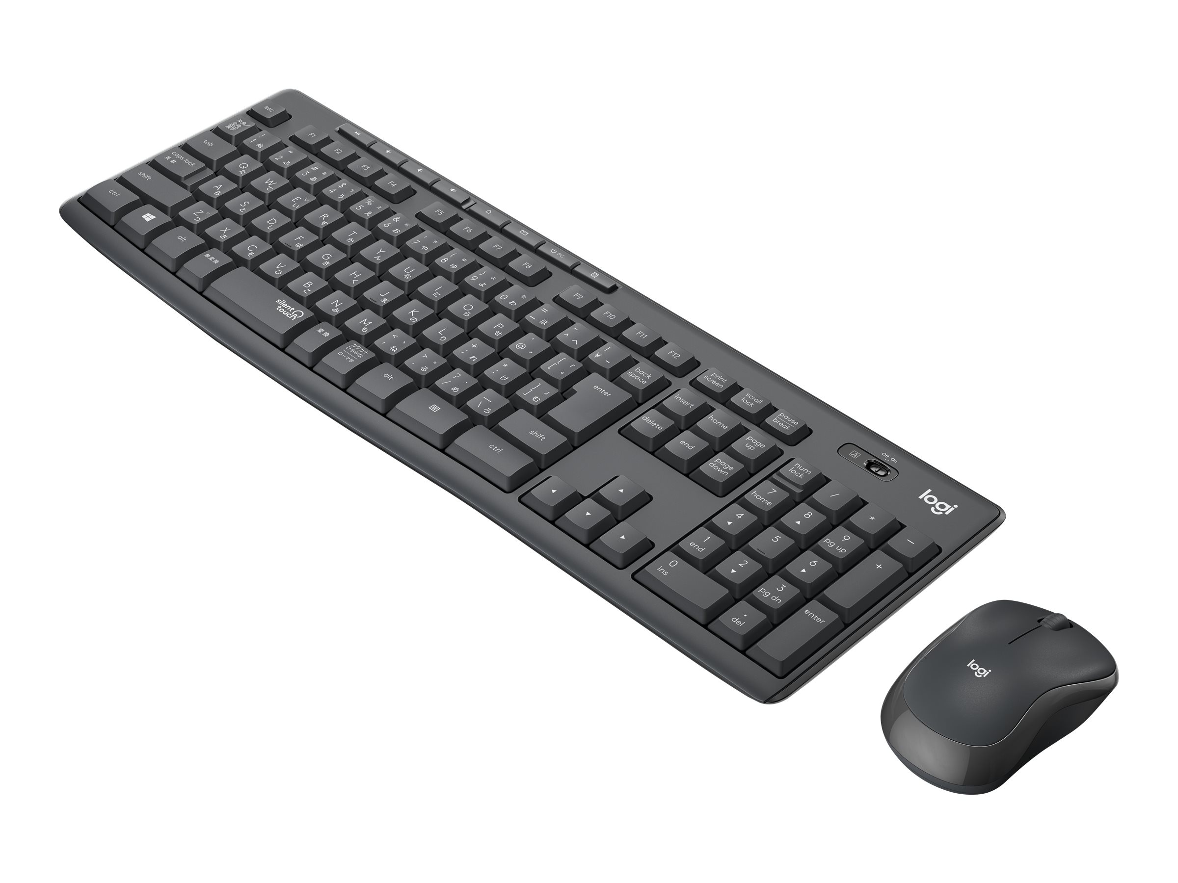 Logitech MK295 Silent Set – tangentbord och mus – trådlöst – grafit