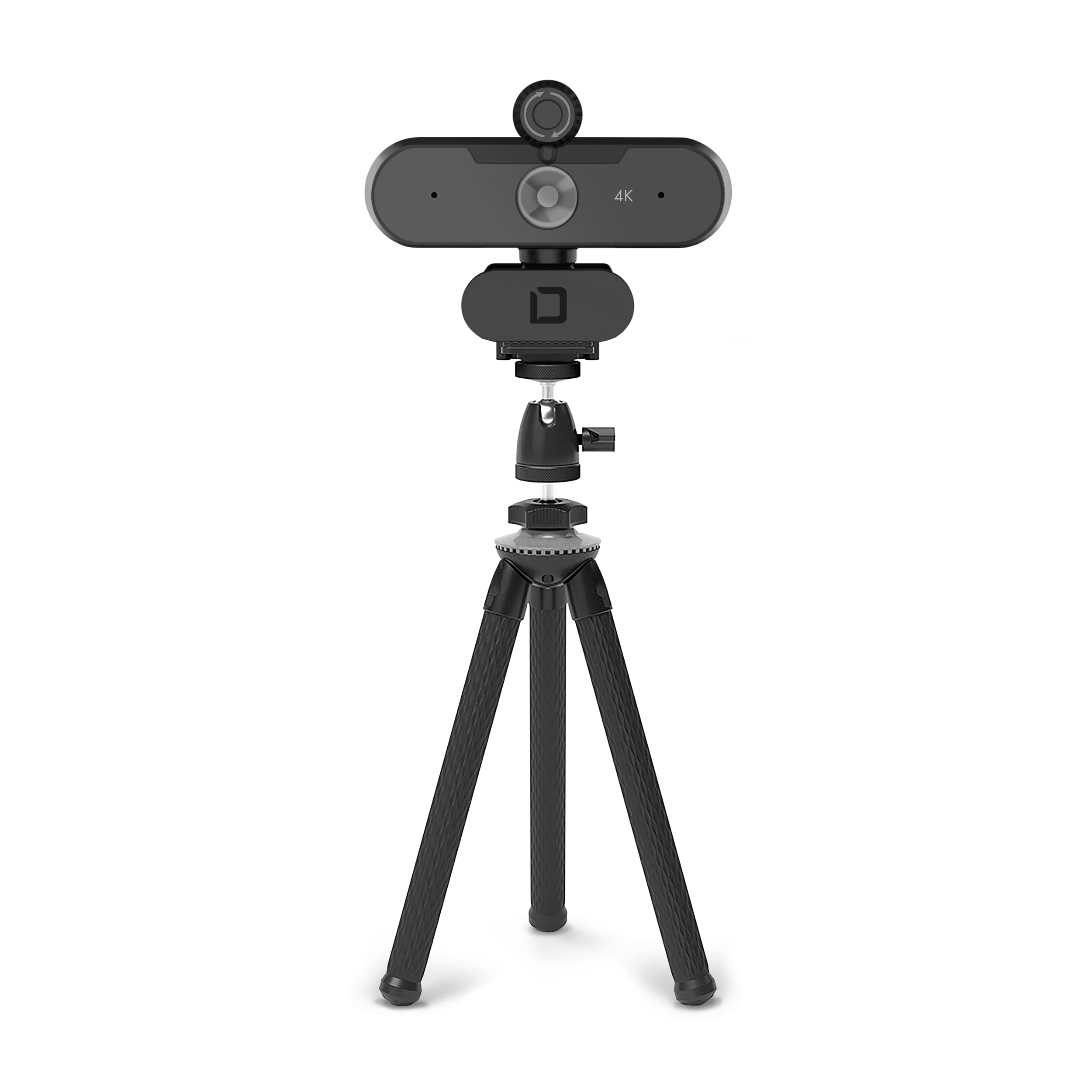 Dicota Webcam PRO Plus 4K, svart
