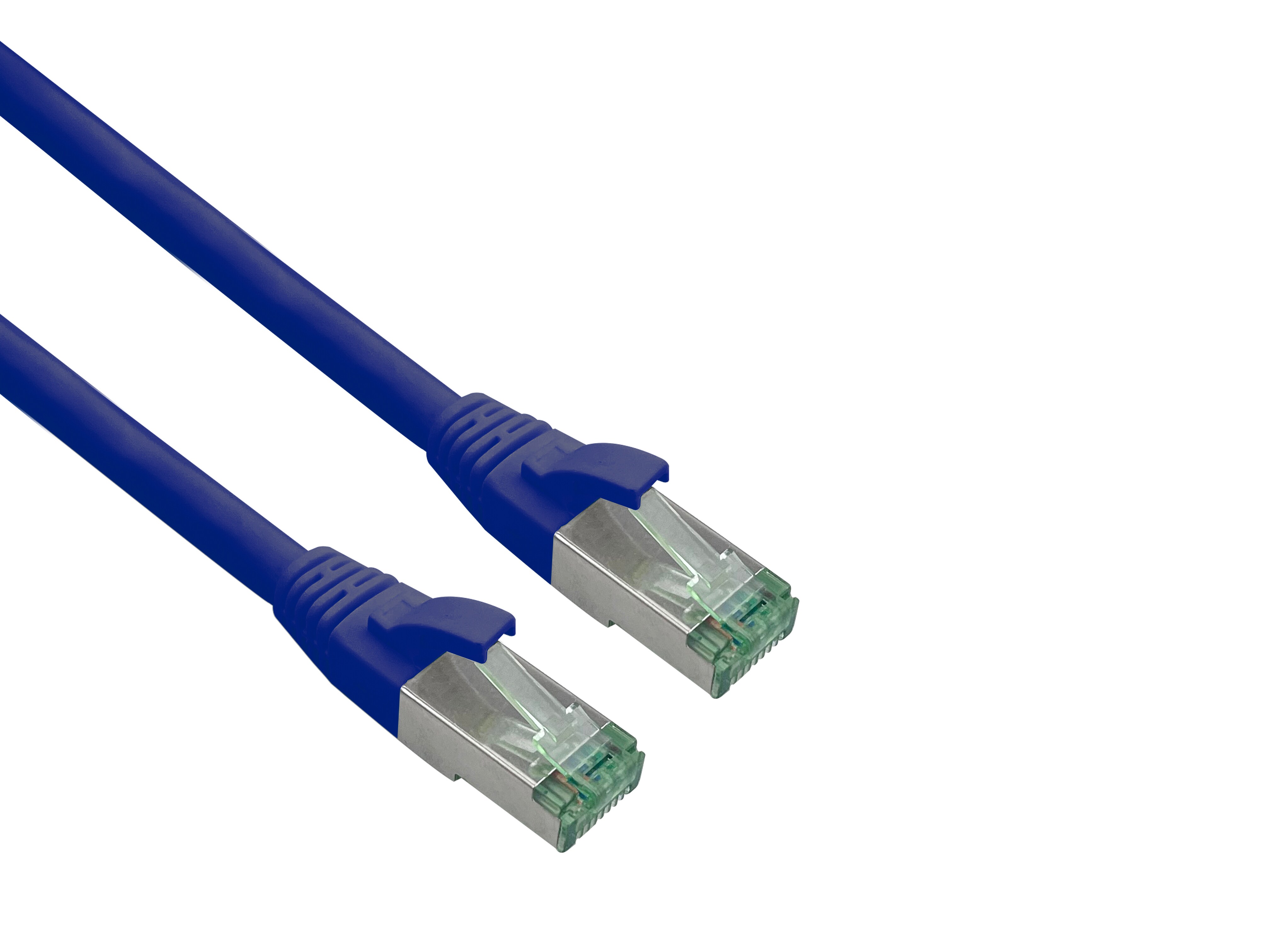 helos patchkabel Cat 6a Superflex S/FTP Cat 7 råkabel blå 10 m AWG26/7 GHMT