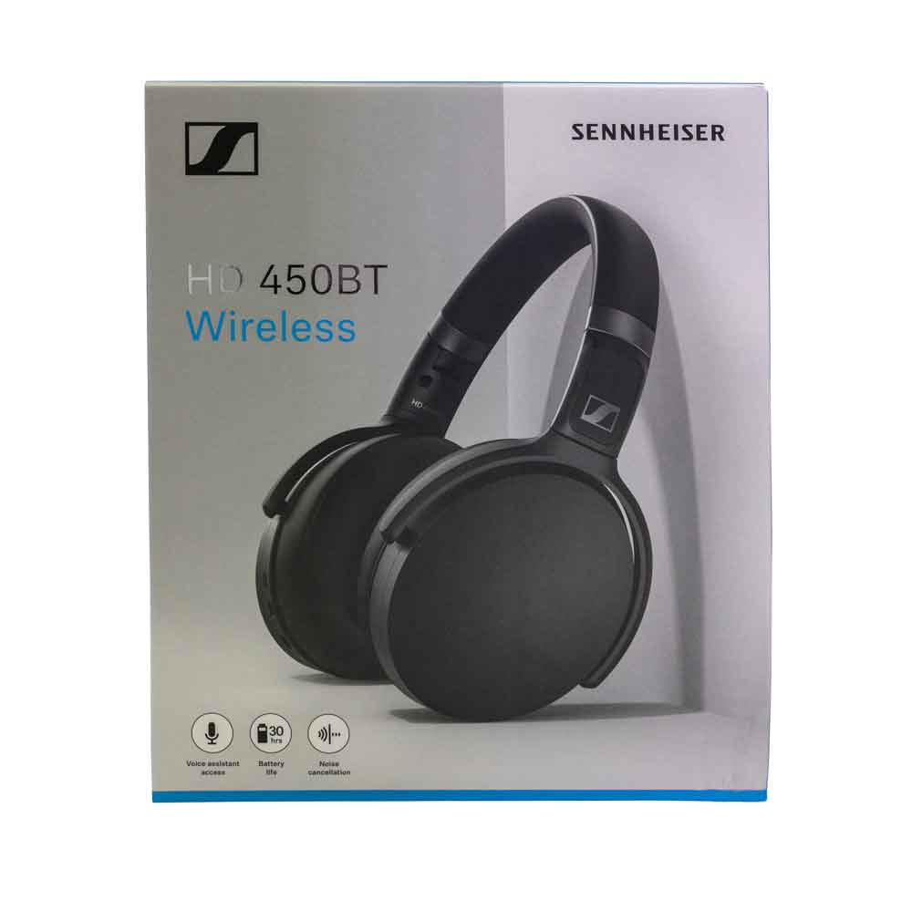 Sennheiser HD 450BT trådlösa over-ear-hörlurar, svart