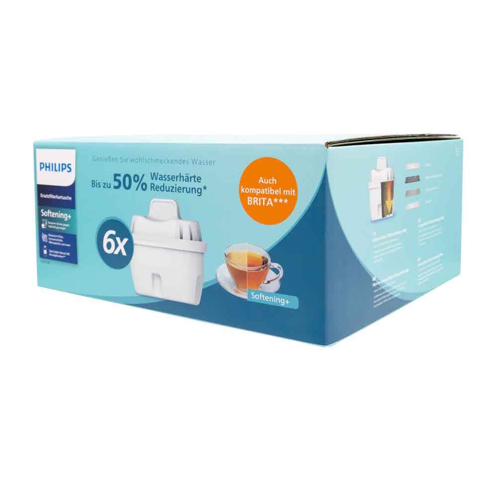 Philips AWP230P6/31 vattenfilterpatroner med mjukgörande effekt, 6-pack