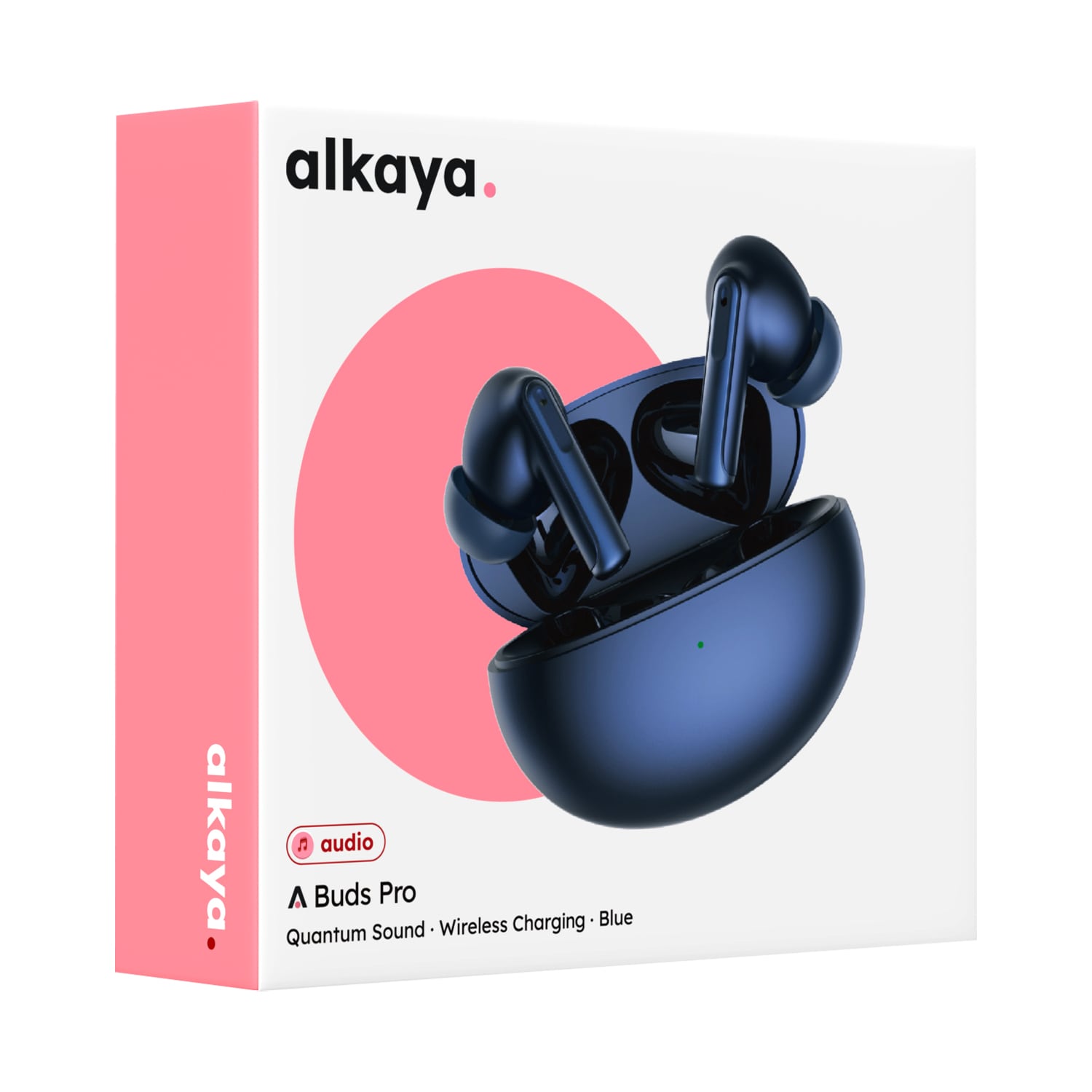 alkaya A Buds Pro Quantum Sound Bluetooth-hörlurar med induktiv laddning
