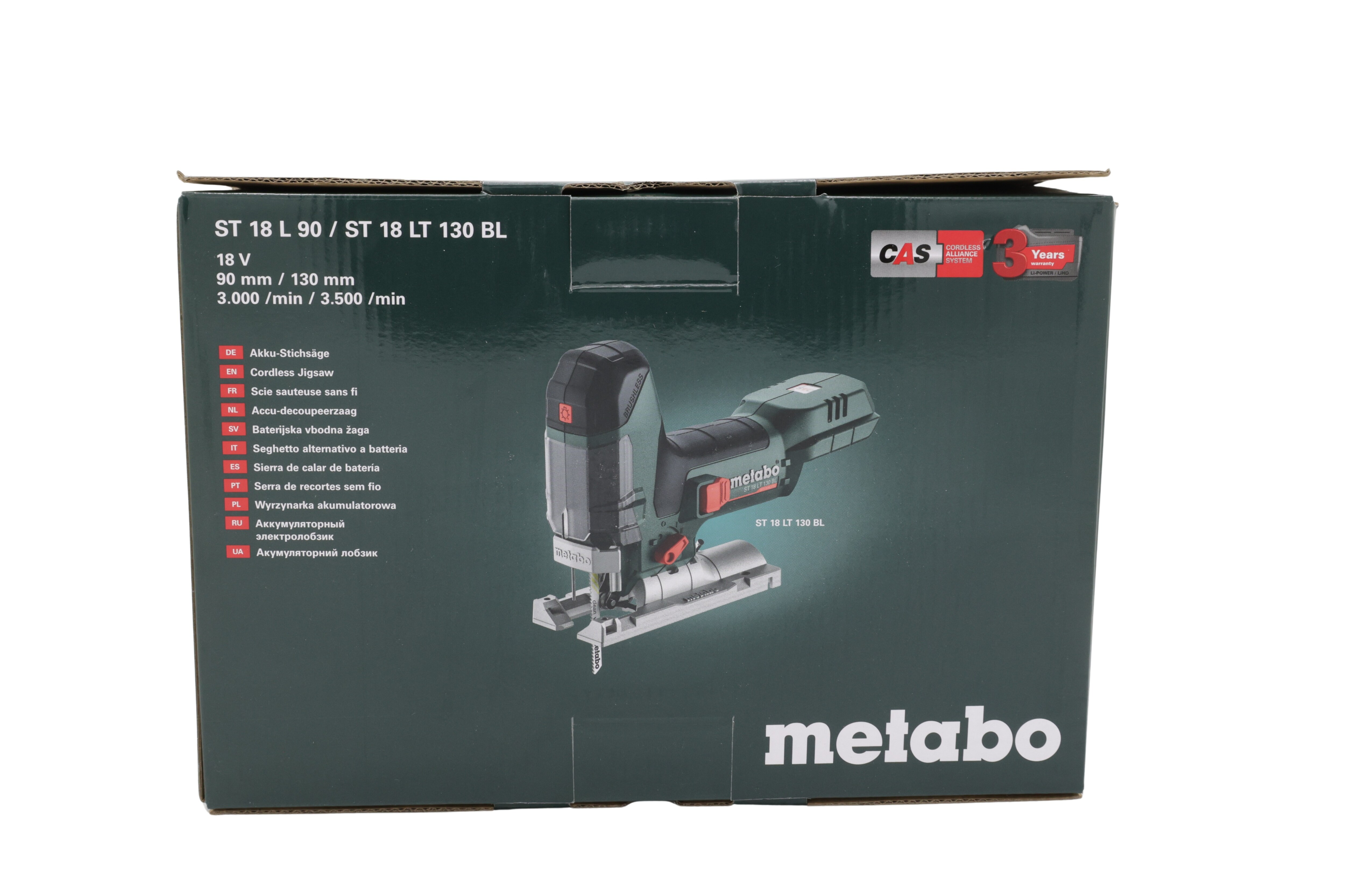 Metabo 601054850 Akku-Stichsäge ST 18 LT 130 BL