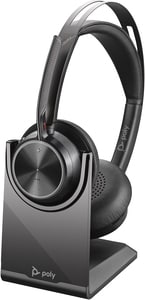 Poly Voyager Focus 2 UC MS BT USB-C/A stereo med laddstation