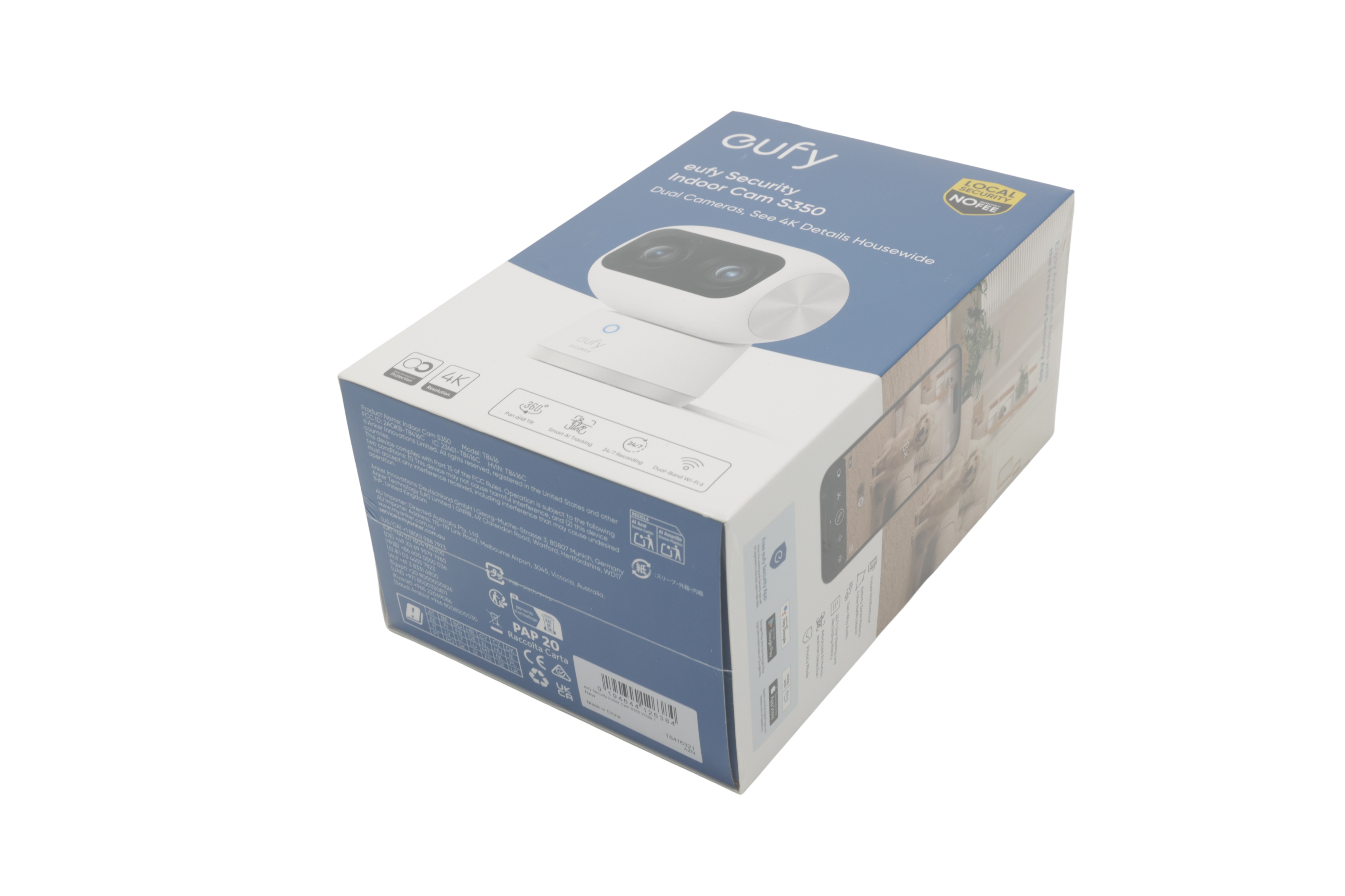 eufy Security Indoor Cam S350 med dubbla kameror (4K)
