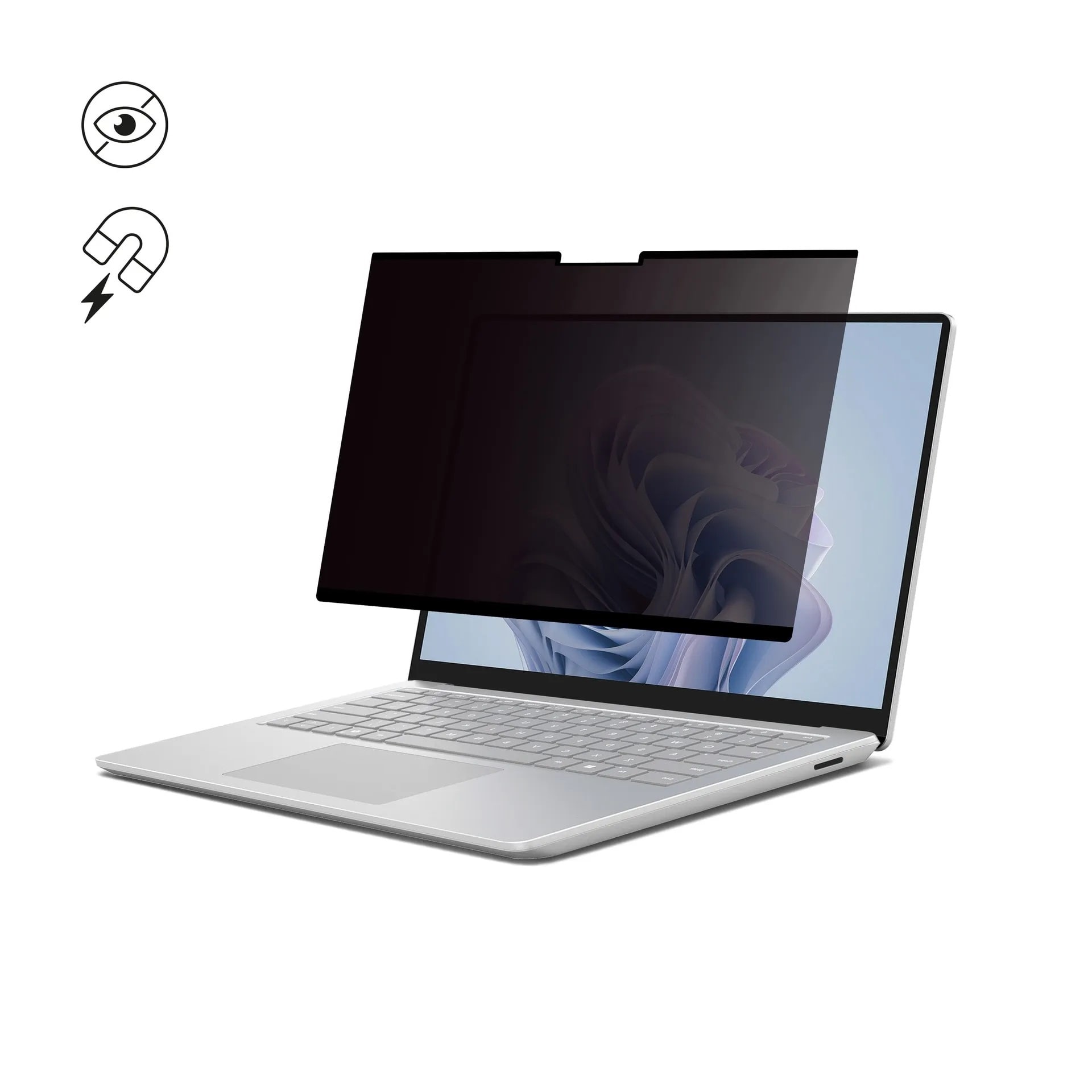Dicota sekretessfilter 2-vägs magnetisk universal (16:9) 24", svart