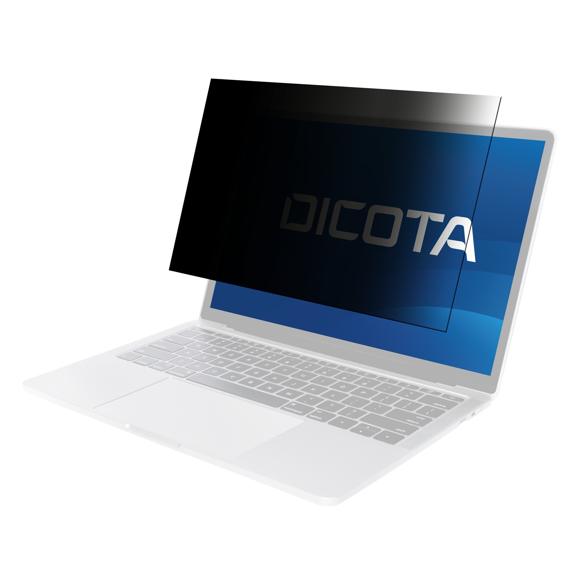 Dicota Blickskyddsfilter 2-vägs för laptop 15,6" (16:9), svart