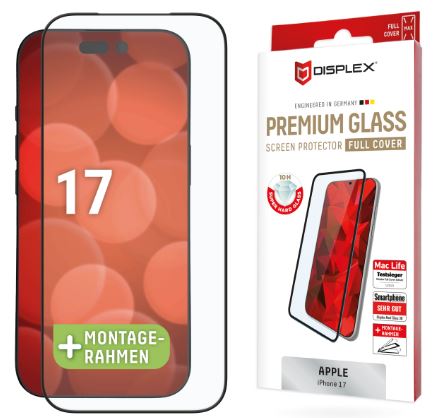 DISPLEX Premium Glas Full Cover för Apple iPhone 17