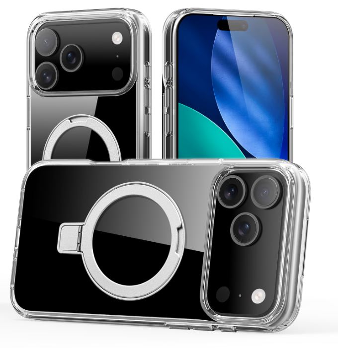 Nevox StyleShell SHOCKFlex för iPhone 17 Pro Max – kompatibel med MagSafe, transparent