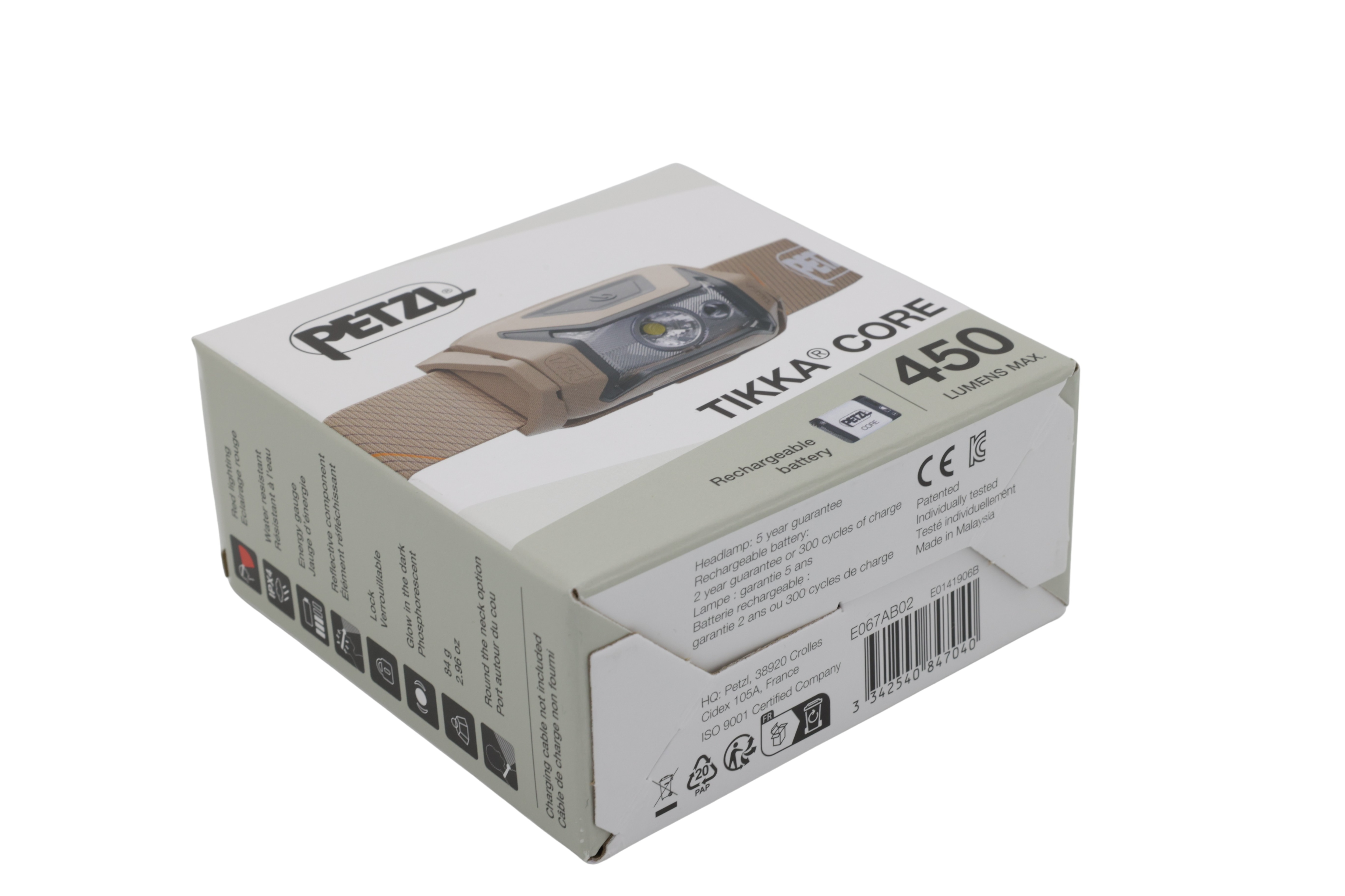 Petzl E067AB02 Tikka Core pannlampa