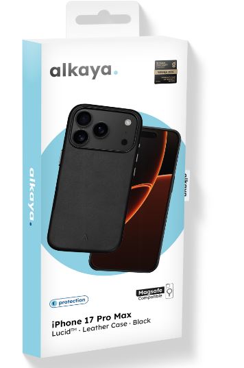 alkaya LUCID Handy Schutzhülle i läder för MagSafe iPhone 17 Pro Max