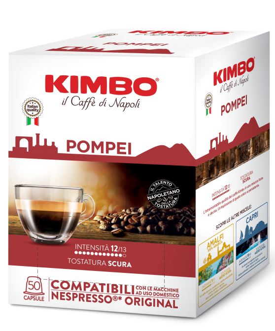 Kimbo Pompei – kaffekapslar för Nespresso-system, 50 st