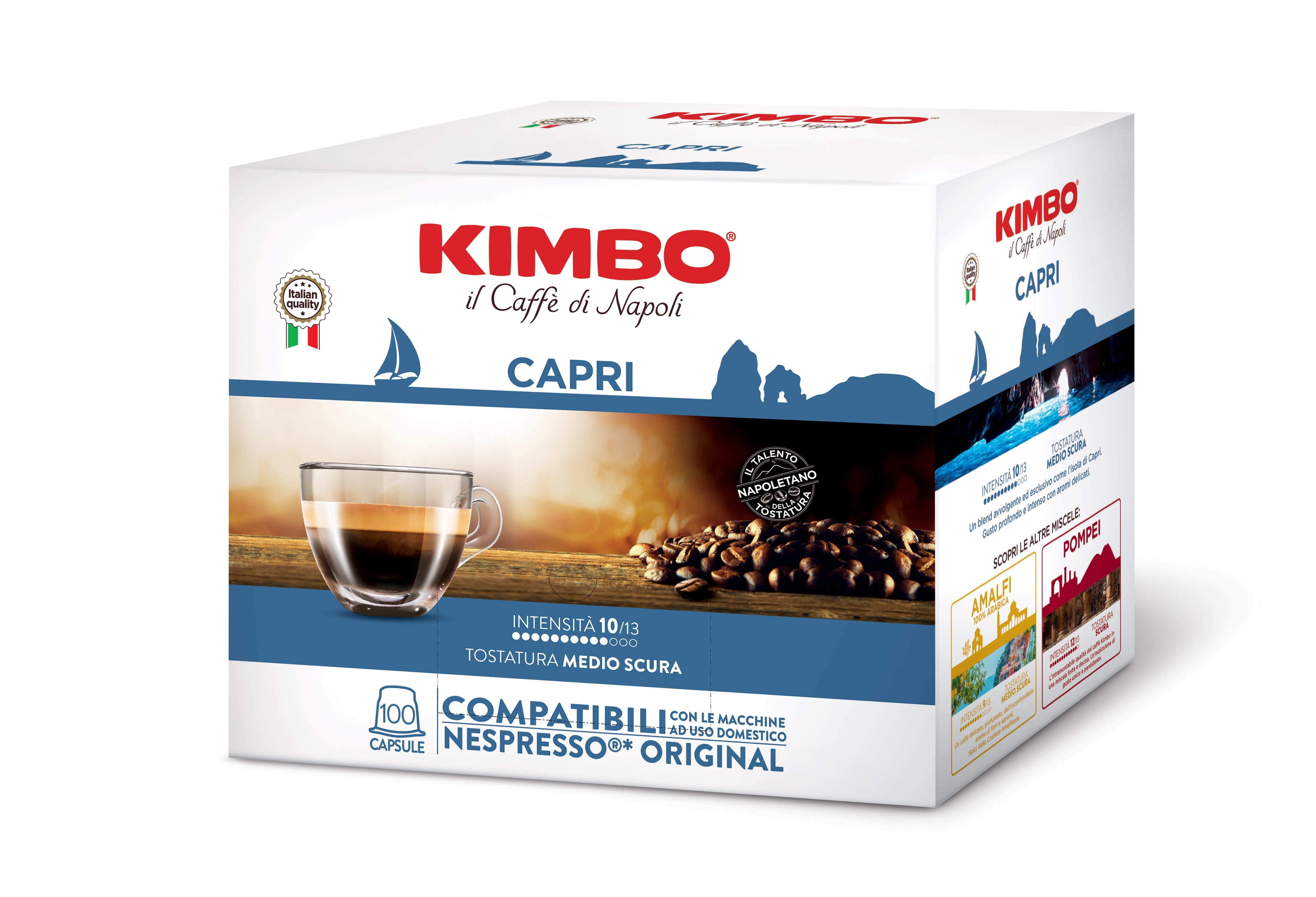 Kimbo Capri – Kaffekapslar för Nespresso-system, 100 st