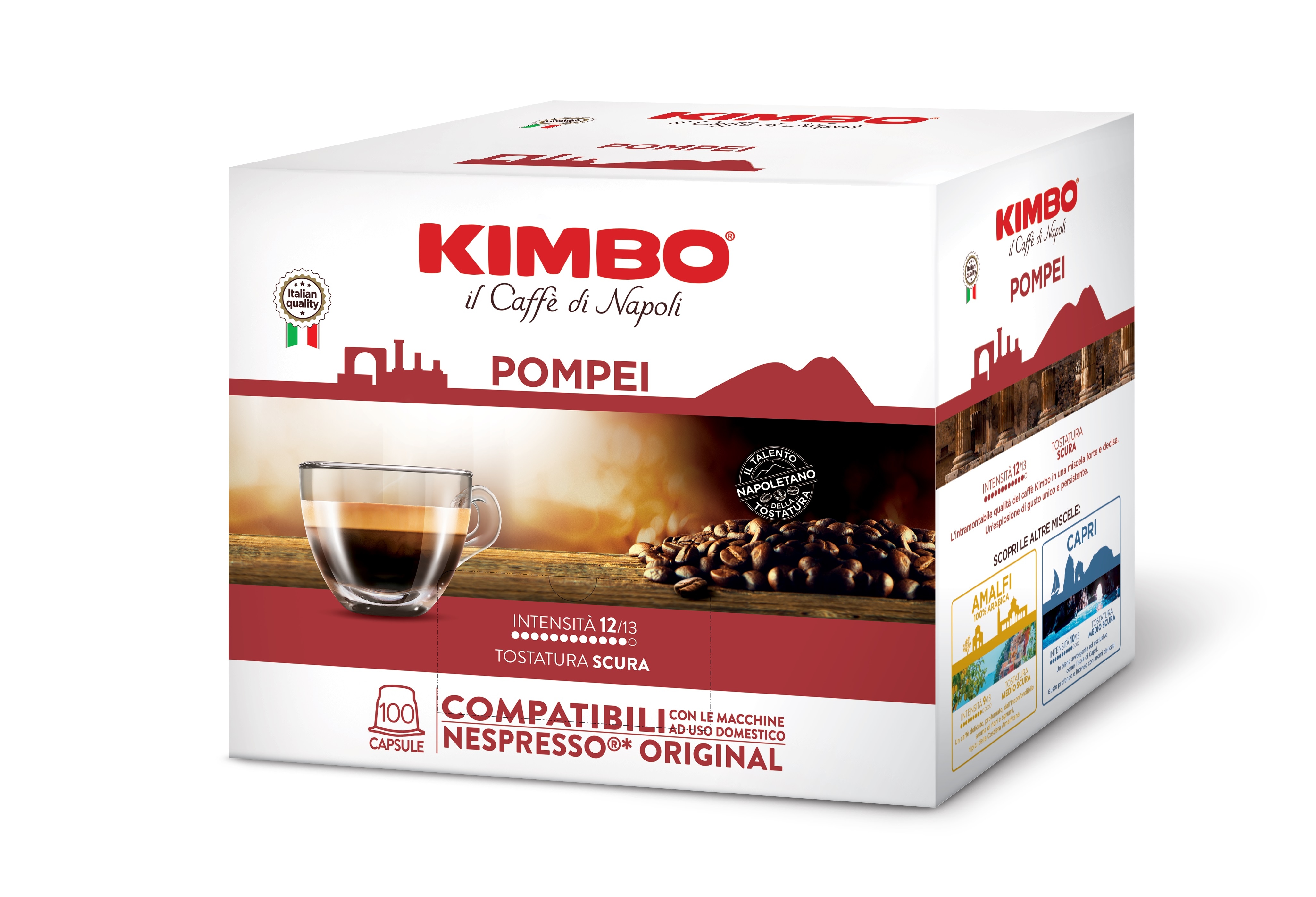 Kimbo Pompei – Kapslar för Nespresso-system, 100 st