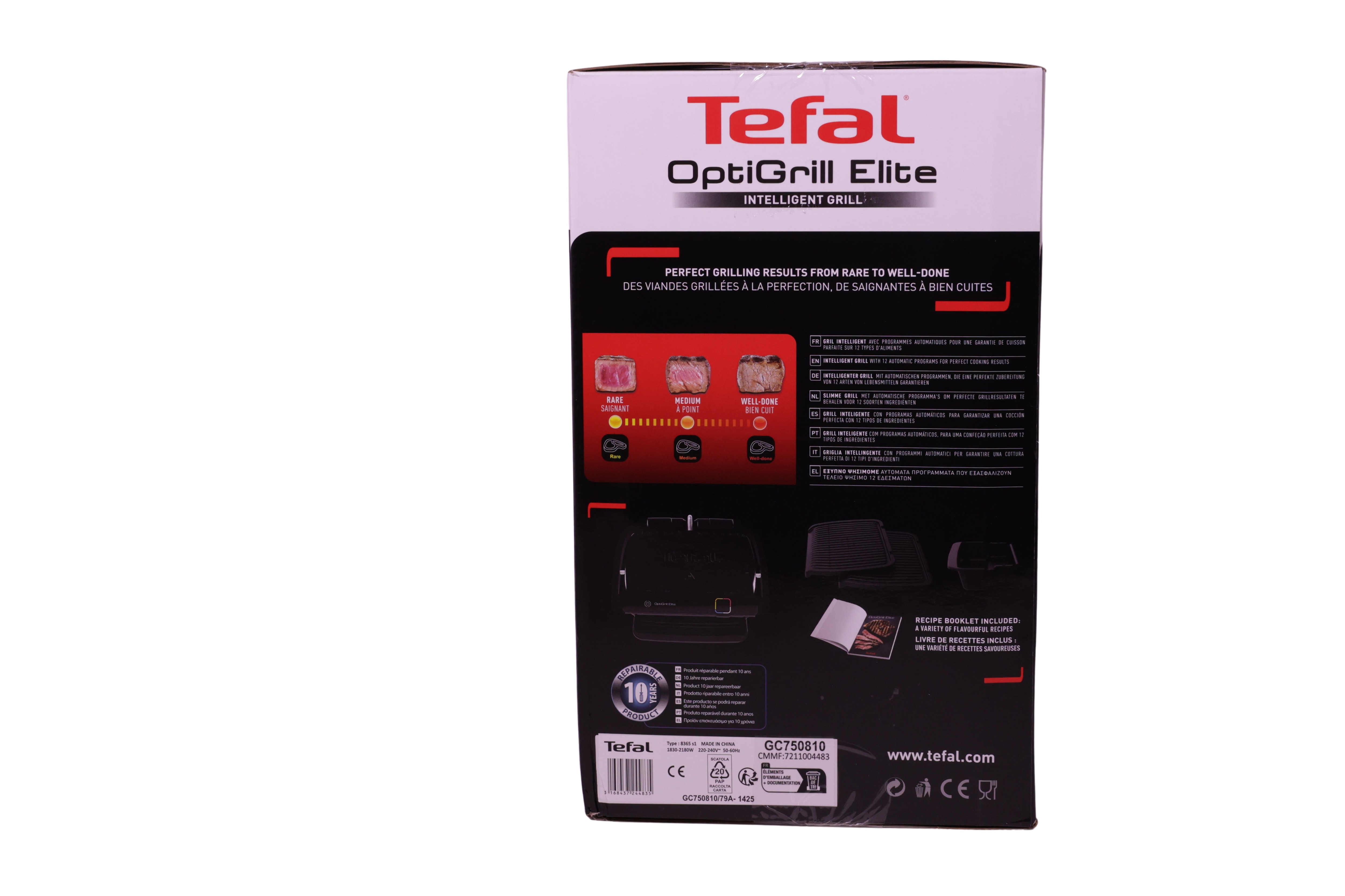 Tefal GC7508 OptiGrill Elite kontaktgrill