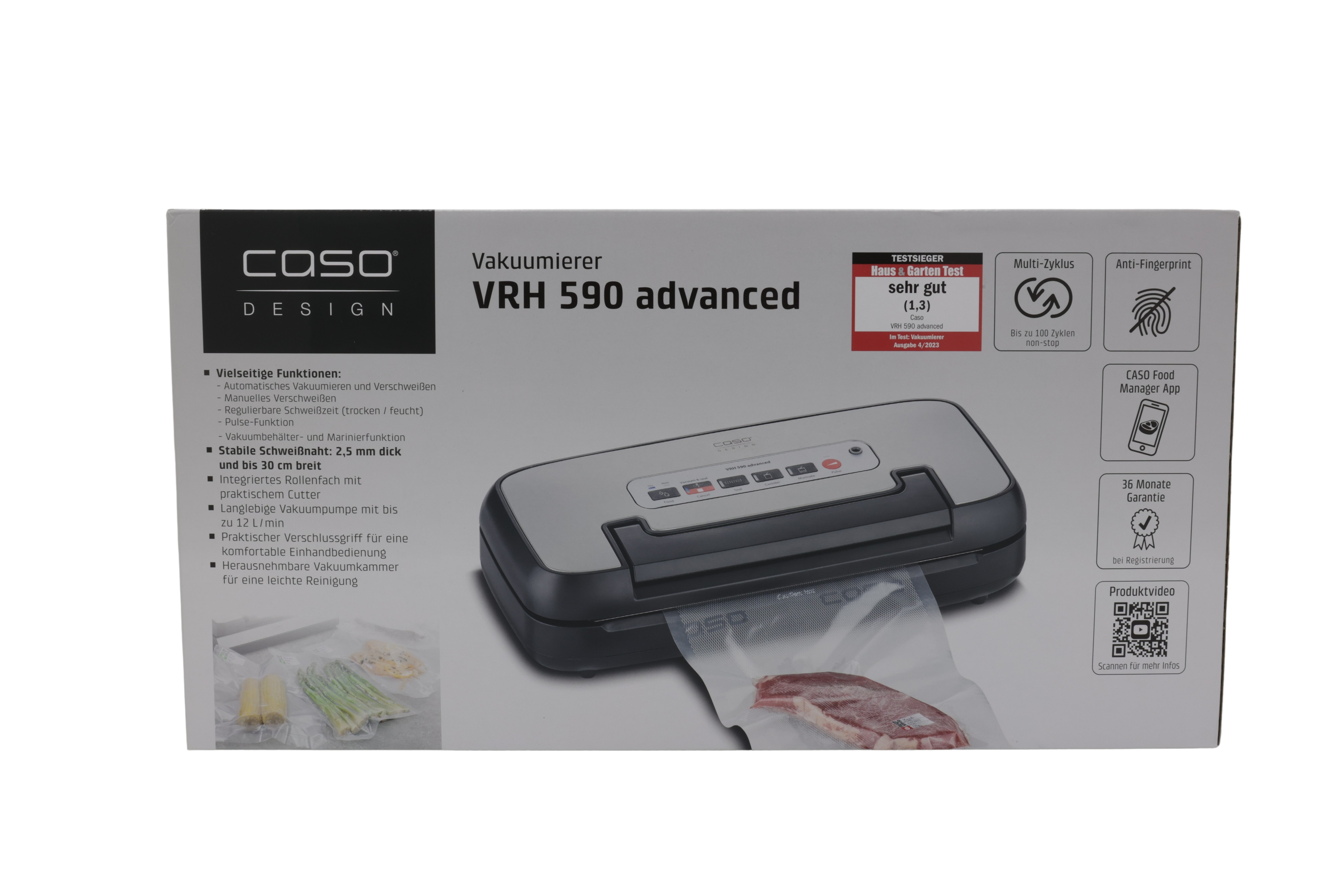 CASO VRH590 Advanced vakuumförpackare