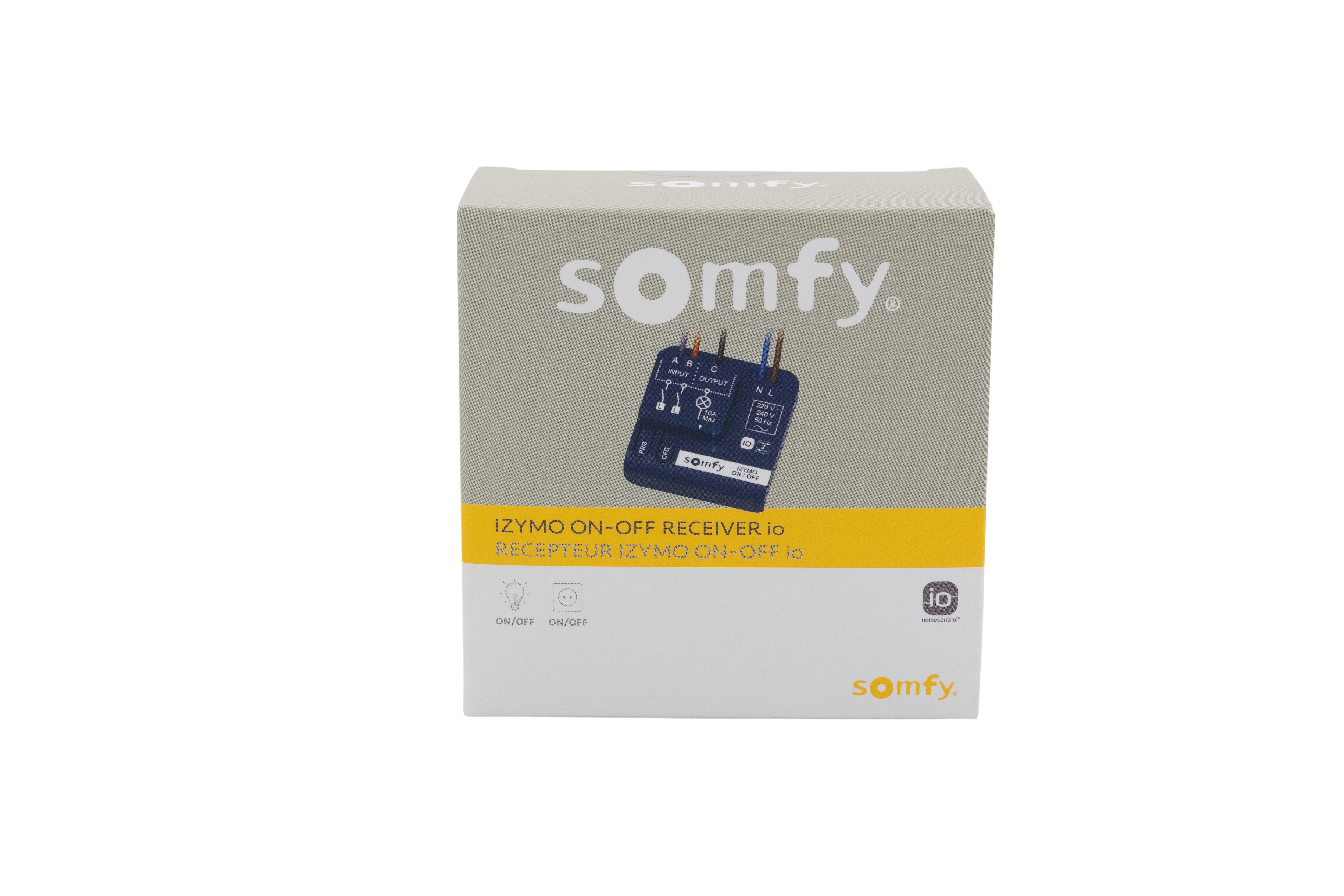 Somfy 1822649 – Izymo ljusmottagare io PÅ/AV, kompatibel med TaHoma (Switch)