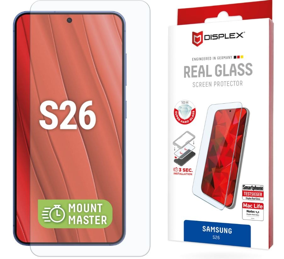 DISPLEX Real Glass MM för Samsung Galaxy S26