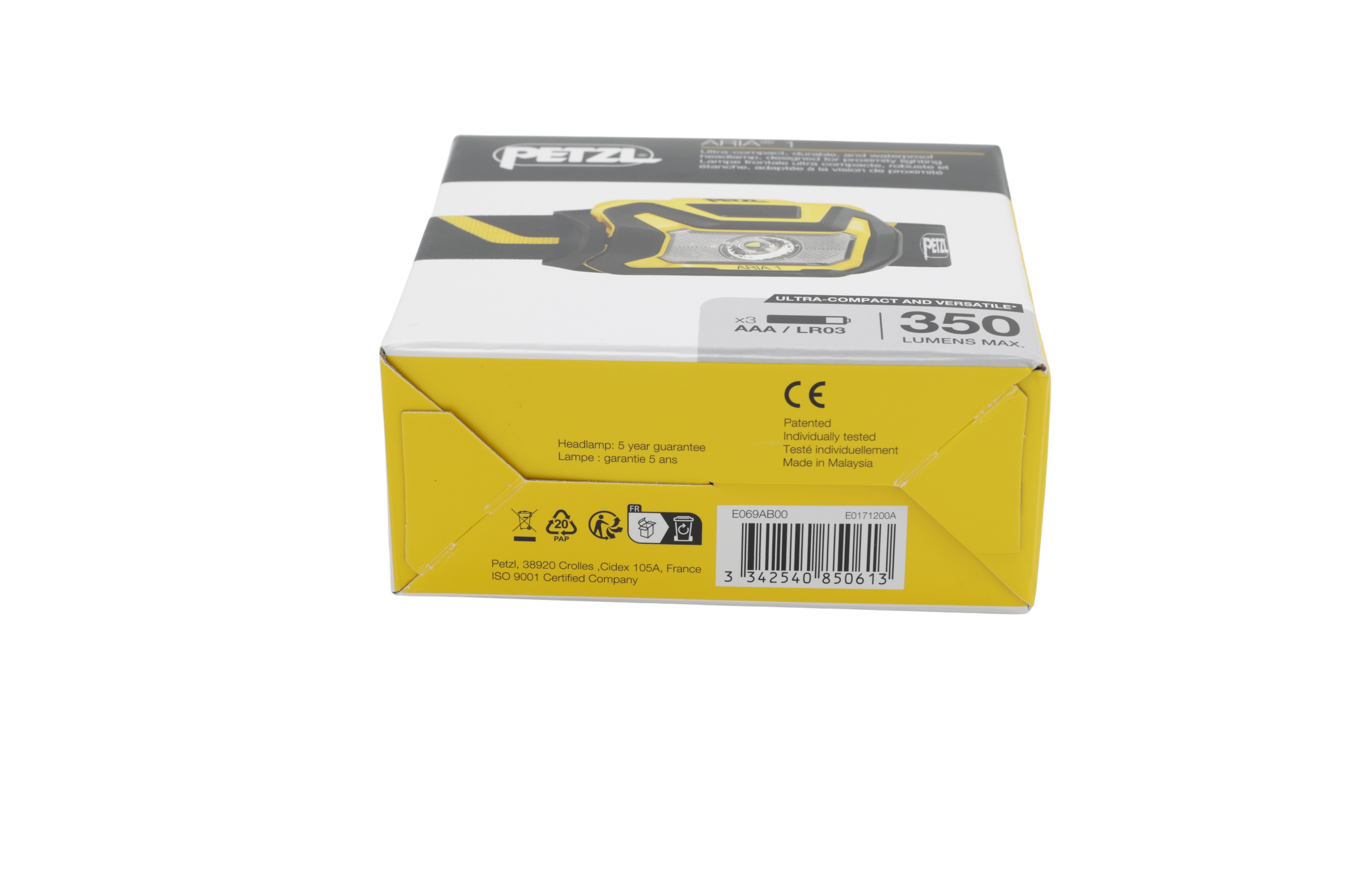 Petzl E069AB00 Pannlampa ARIA 1