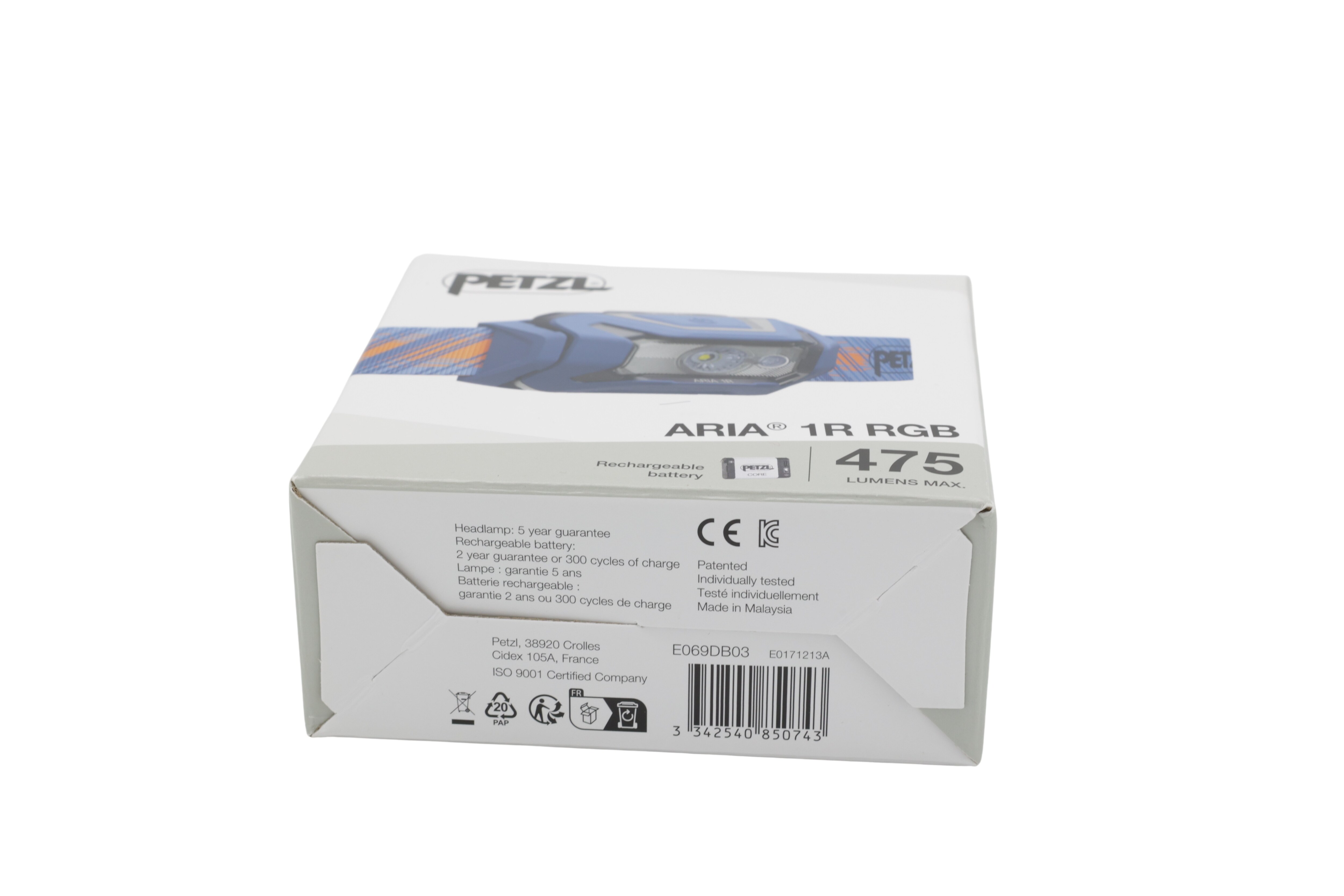 Petzl E069DB03 Pannlampa ARIA 1R RGB