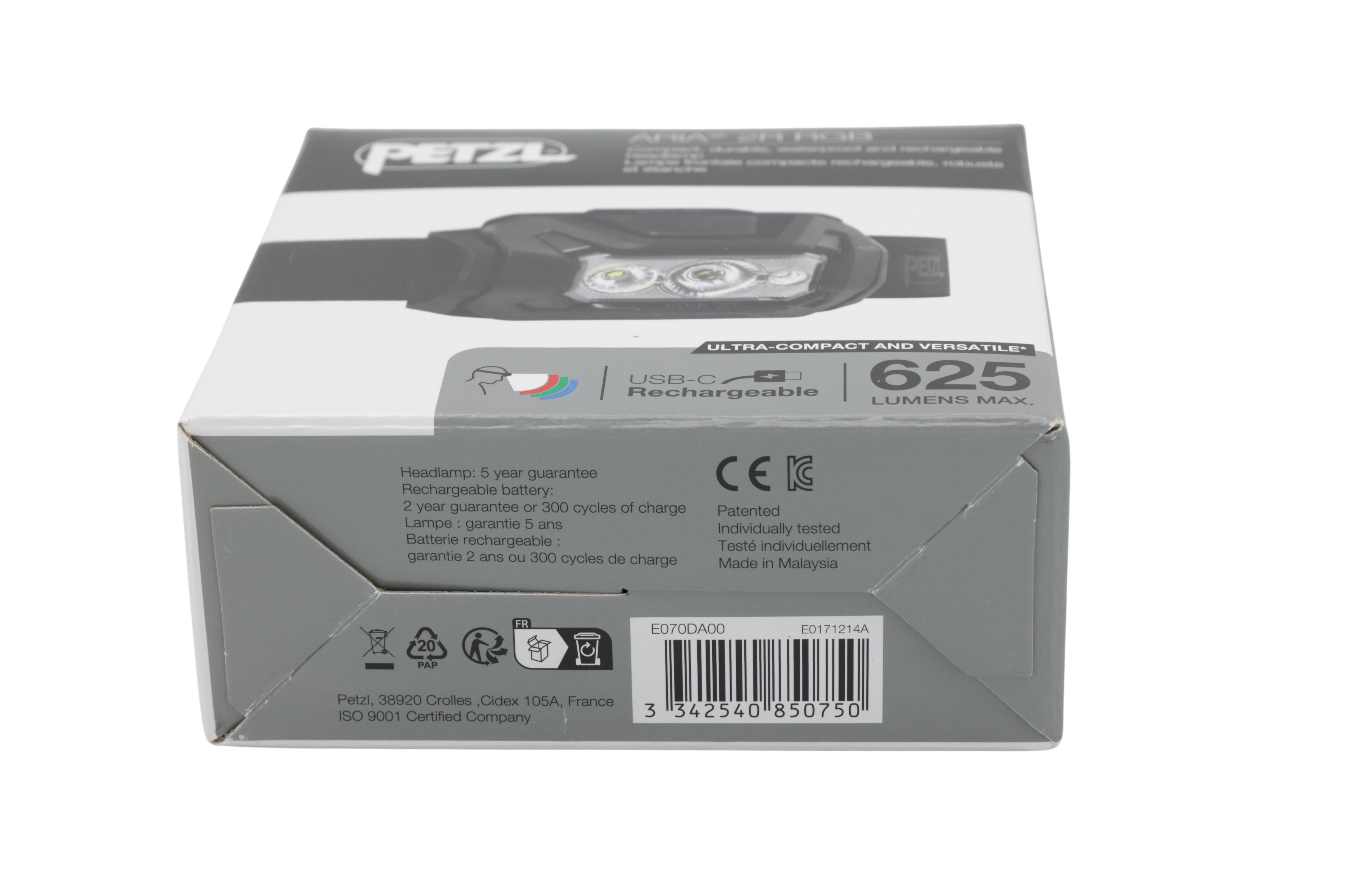 Petzl E070DA00 Pannlampa ARIA 2R RGB