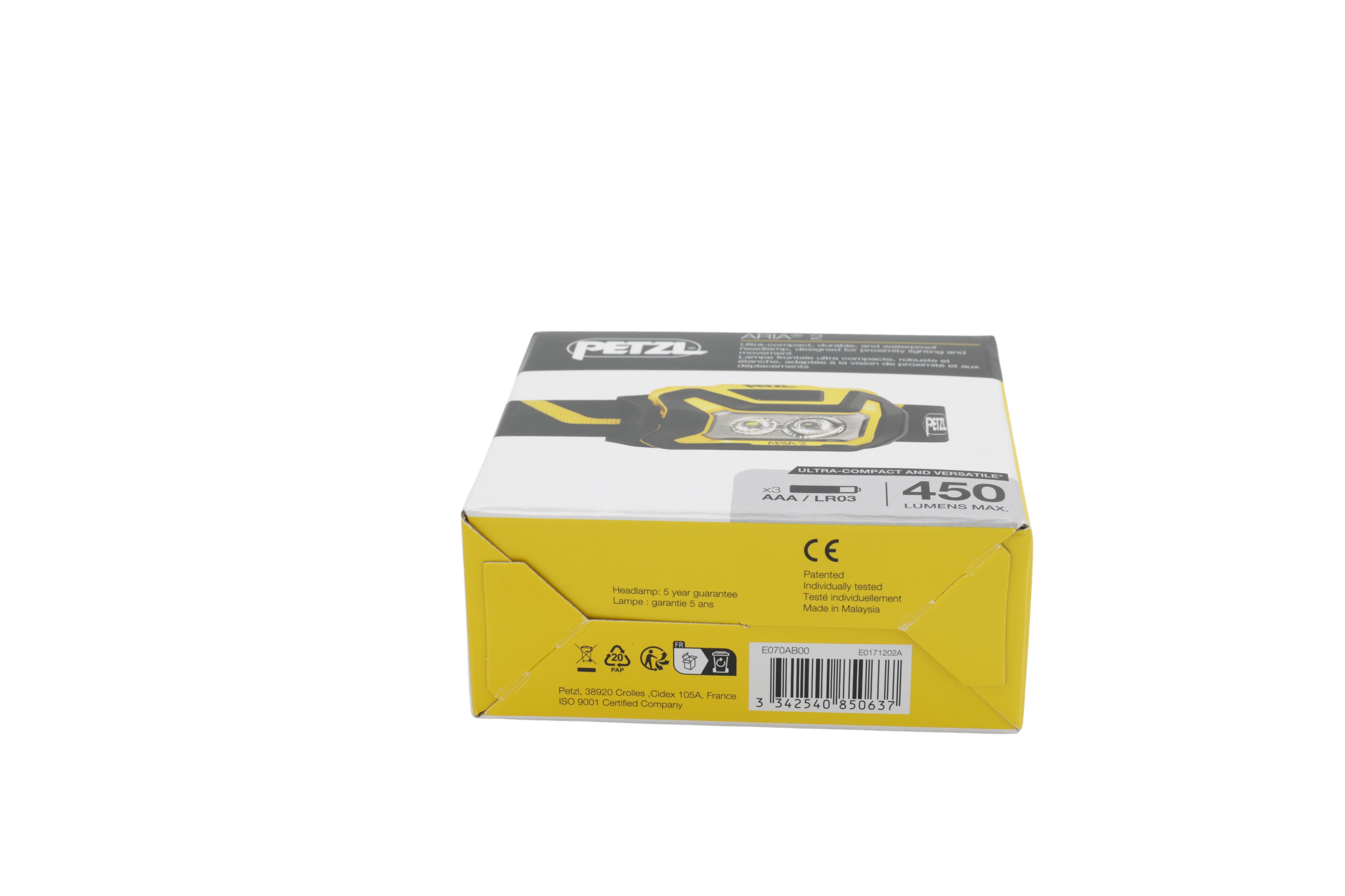 Petzl E070AB00 Pannlampa ARIA 2