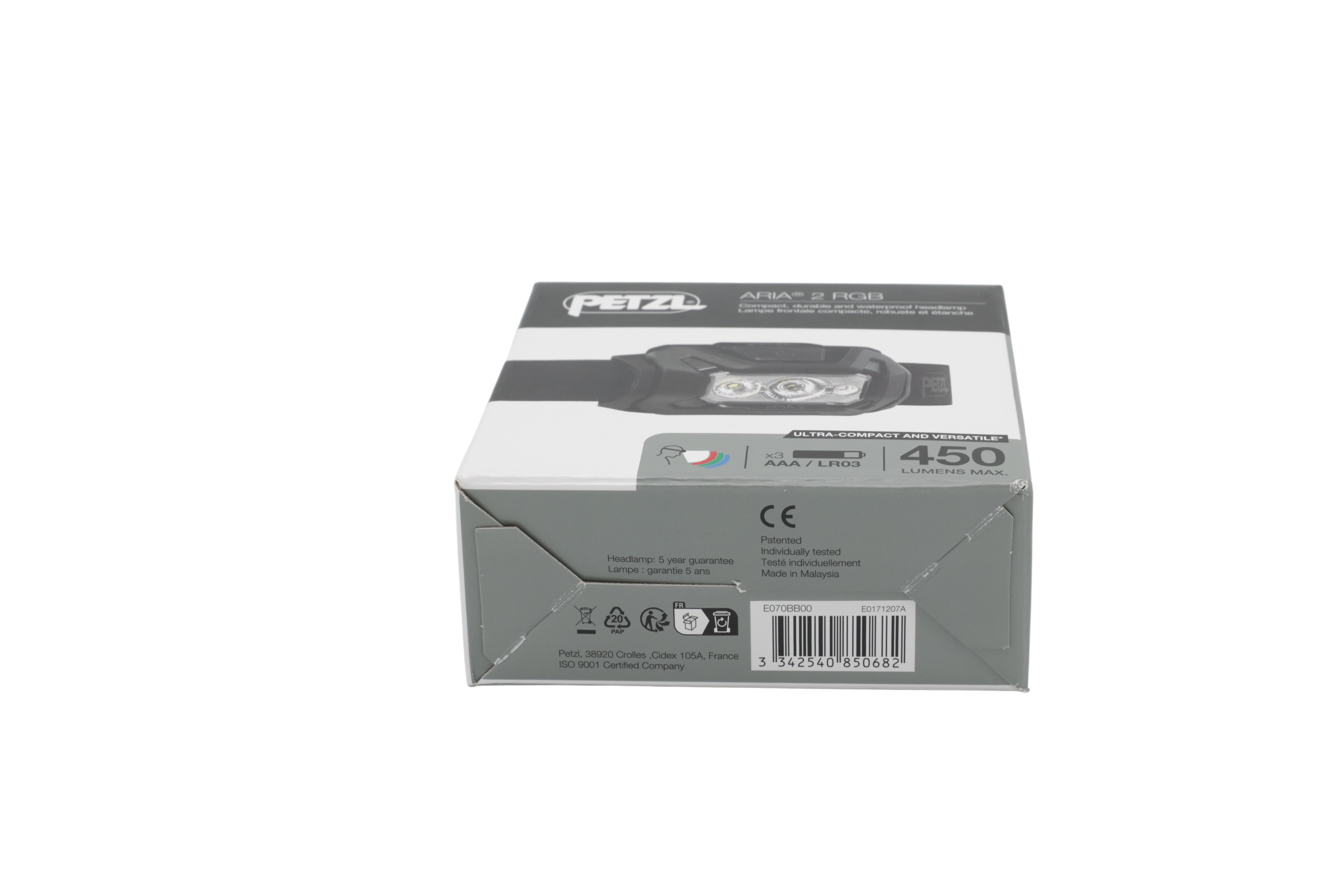 Petzl E070BB00 Pannlampa ARIA 2 RGB