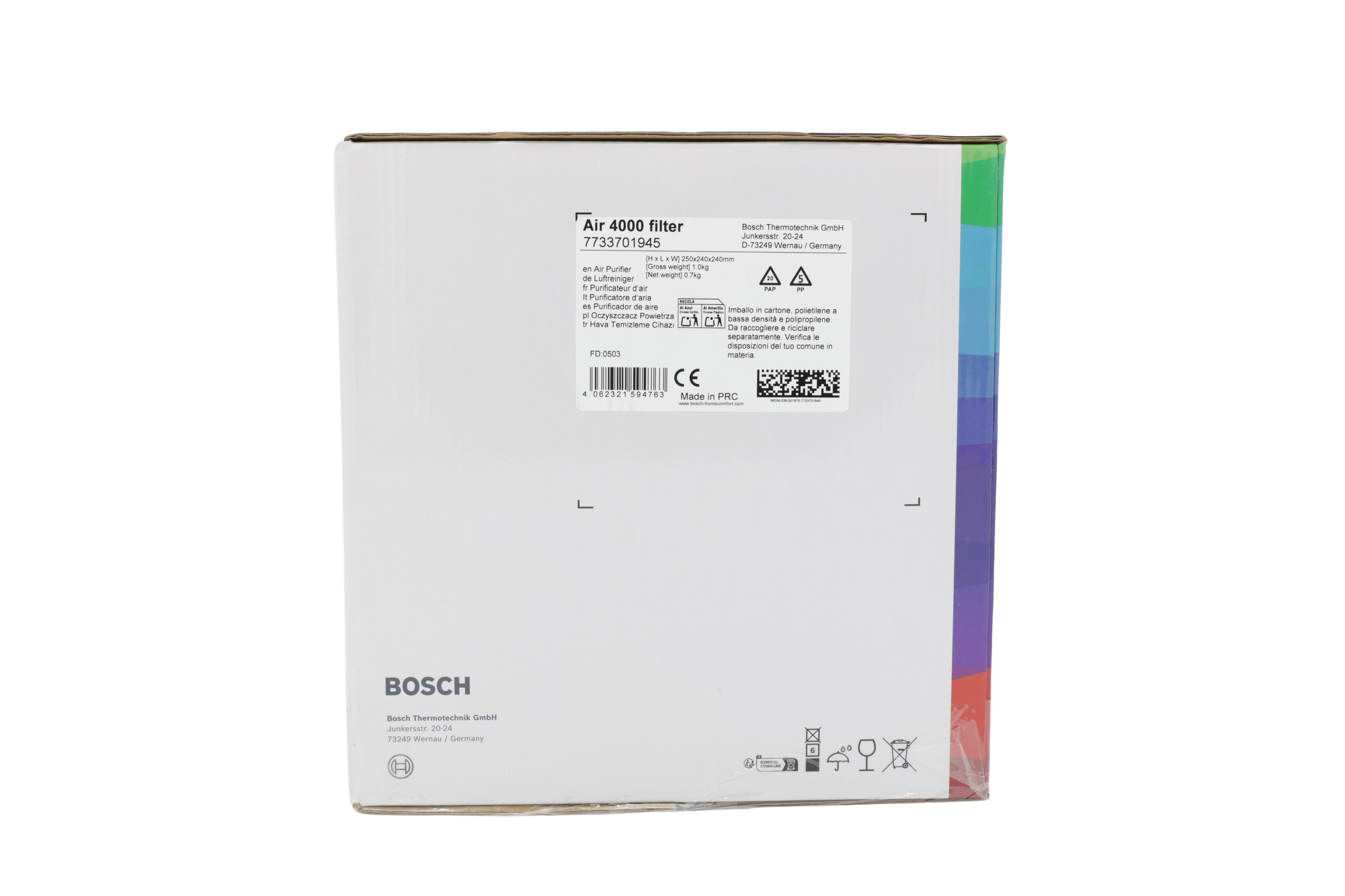 Bosch ersättningsfilter Home Comfort Air 4000