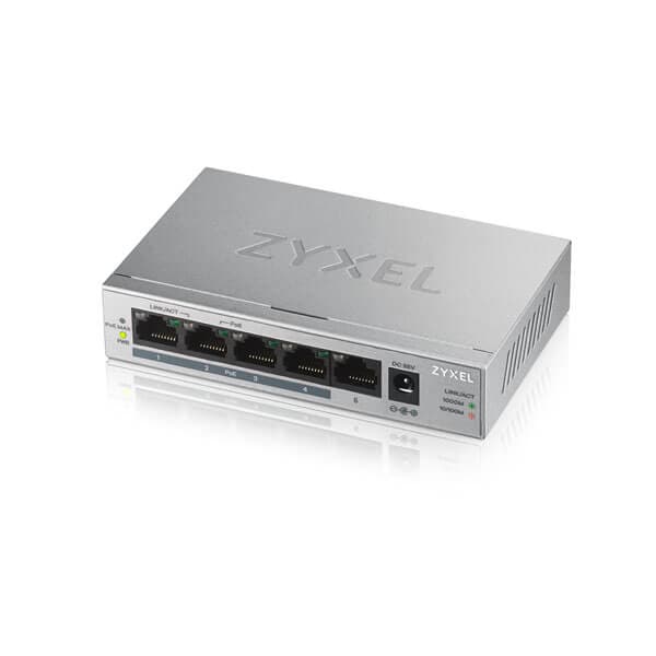 Zyxel GS1005-HP 5-portars Gigabit PoE-switch för skrivbord