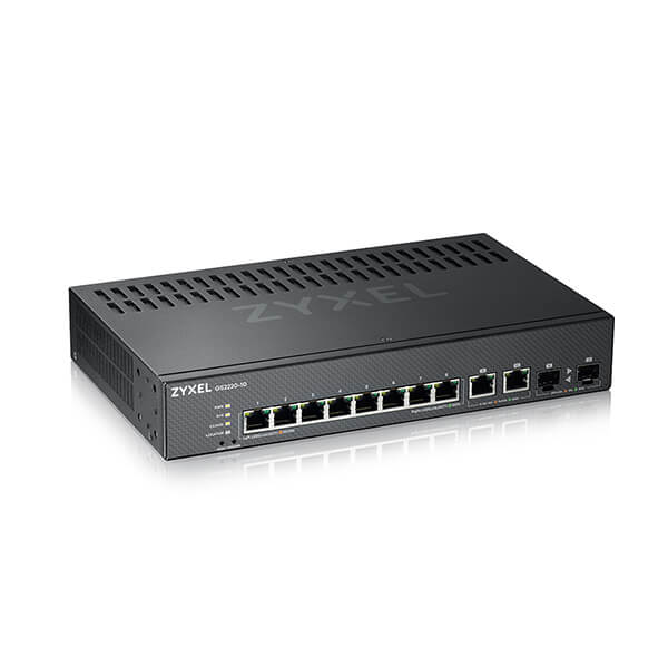 Zyxel GS2220-10 8-portars Gigabit L2 Managed Switch med 2x SFP/RJ45