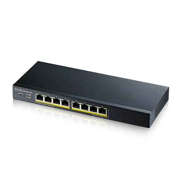 Zyxel GS1900-8HP V3 8-portars GbE L2 PoE smart switch