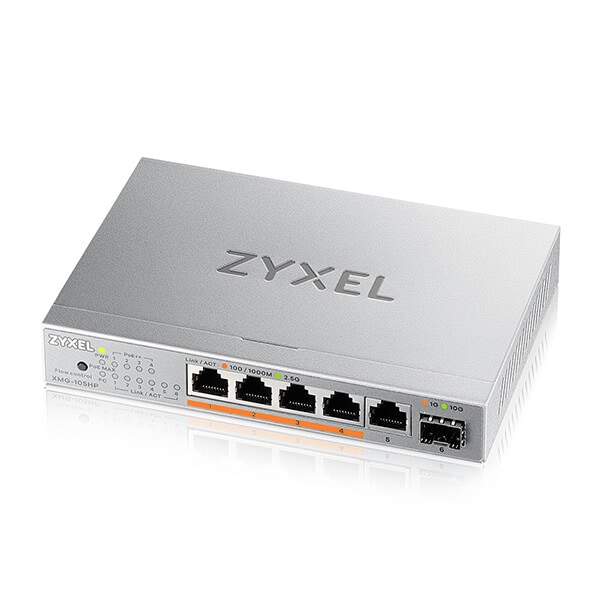Zyxel XMG-105 5-portars 10/2,5G MultiGig PoE-switch (ohanterad)