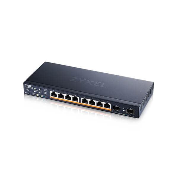 Zyxel XMG1915-10EP Smart Switch 8-port 2,5GbE med 2 SFP och PoE (130 W)