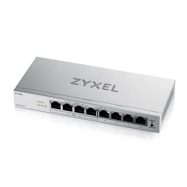 Zyxel GS1200-8HP-V3 8-portars Gigabit PoE webb-/smart managed-switch