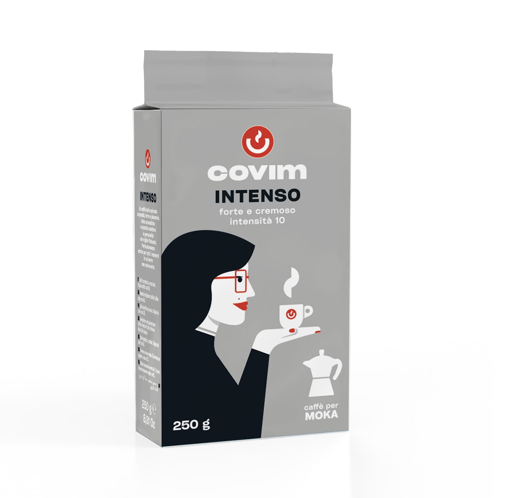 Covim Premium macinato 250 g, malet kaffe