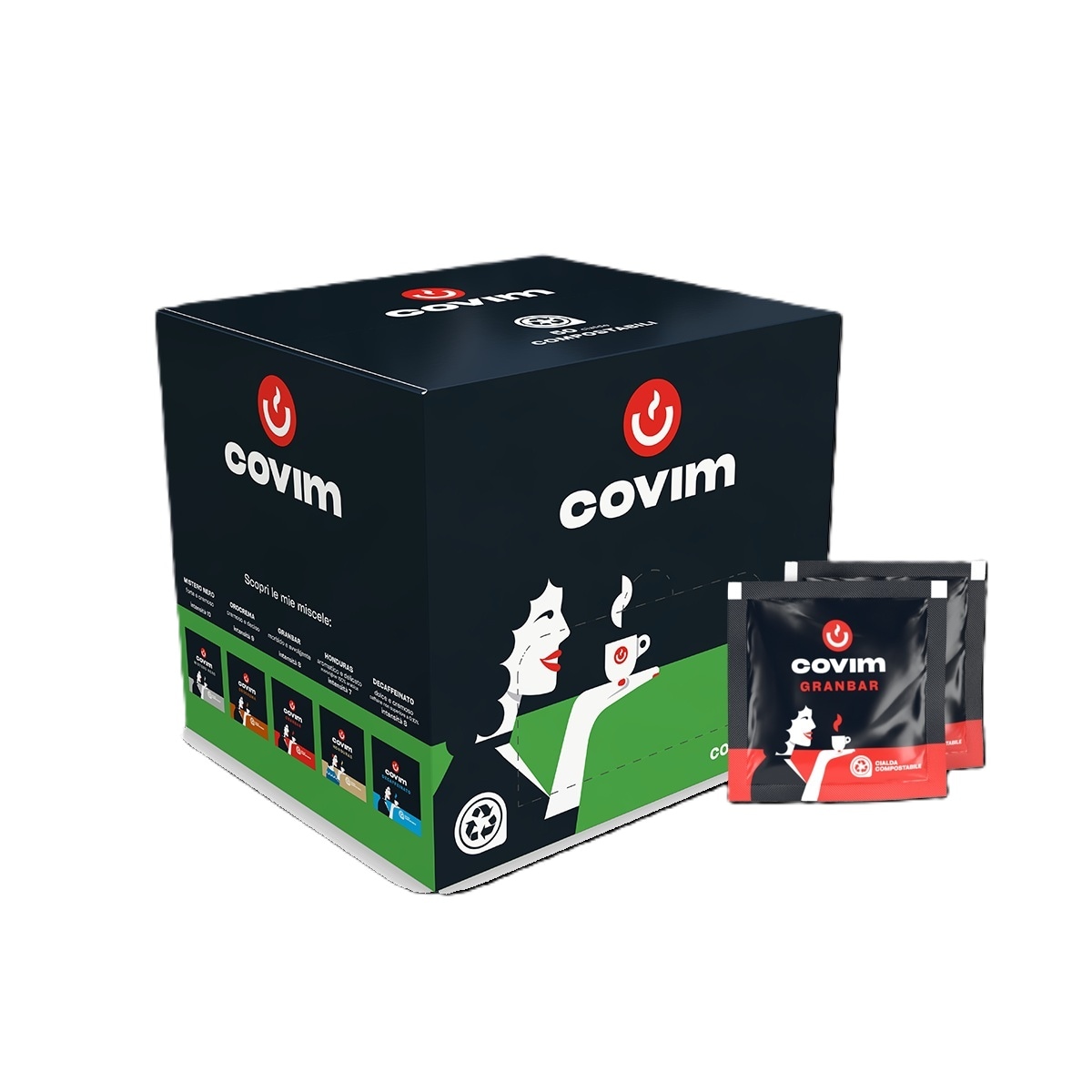 Covim Granbar ESE-kaffepods 44 mm, 150 st (7 g)